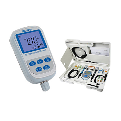 上海三信便攜式pH/電導(dǎo)率/溶解氧儀SX736